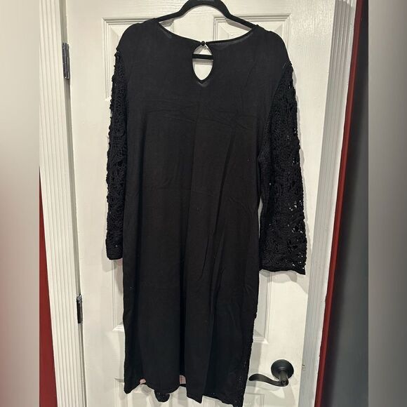 INC EUC Crochet and Tan Dress - Picture 3 of 4